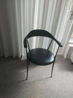 Design stoel van Zanotta, Drie, Zwart, Design Zanotta, Leer