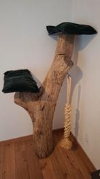 Massief houten krabpaal, Dieren en Toebehoren, Ophalen, Gebruikt