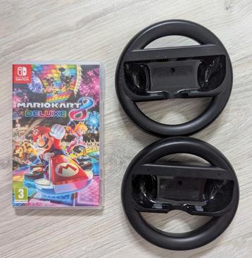 Mario Kart 8 Deluxe + stuurtjes beschikbaar voor biedingen