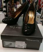 Tamaris feestelijk zwarte pailletjes pumps hak 10cm 37 36340, Gedragen, Ophalen of Verzenden, Zwart, Pumps