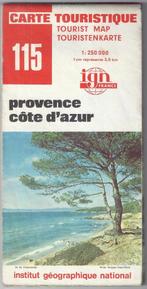 Pl1756 plattegrond provence cote d'azur 1979, Gelezen, Frankrijk, Ophalen of Verzenden, Landkaart