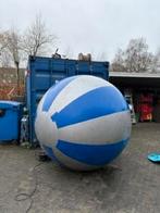 Blauw/zilver Opblaas Reuzebal/Wereldbal circa 200cm, Ophalen, Gebruikt, Feestartikel, Overige