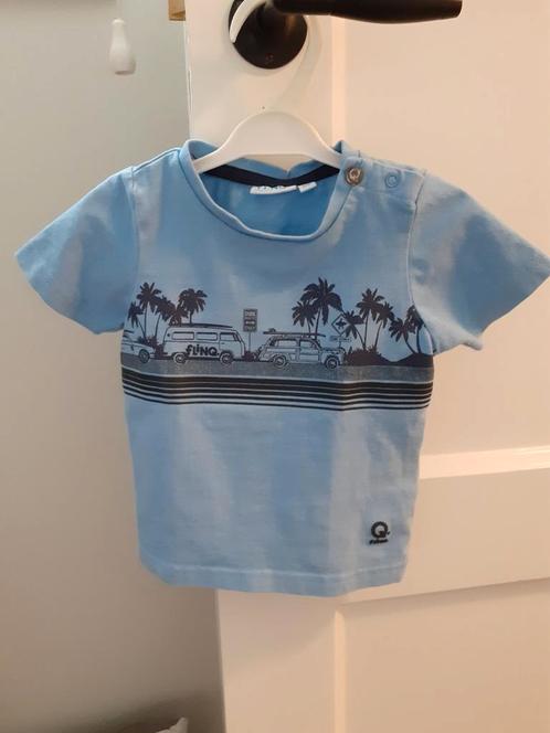 Flinq jongens shirtje / shirt met voertuigen, maat 68, Kinderen en Baby's, Babykleding | Maat 68, Zo goed als nieuw, Jongetje