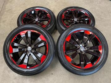17 inch originele velgen volkswagen T-Cross (zwart-rood)  beschikbaar voor biedingen