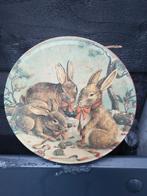 TROMMEL/BLIK   hazen in de sneeuw, Verzamelen, Blikken, Ophalen of Verzenden, Overige