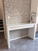Witte Malm Toilettafel - Zo Goed Als Nieuw!, Huis en Inrichting, Bureaus, Ophalen, Zo goed als nieuw, Bureau