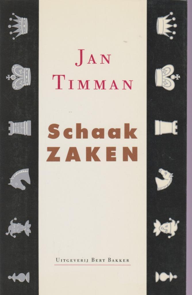Jan Timman - S c h a a k Z A K E N, Boeken, Hobby en Vrije tijd, Gelezen, Overige onderwerpen, Ophalen of Verzenden