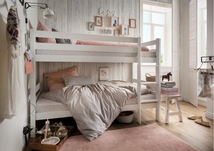 Pinokkio stapelbed - 90x200 - Wit, Huis en Inrichting, Slaapkamer | Bedden, Nieuw, Ophalen of Verzenden