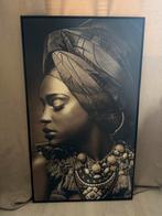 Schilderij - gezicht - Afrikaanse Vrouw, Ophalen, Oorspronkelijke maker, Zo goed als nieuw, Schilderij