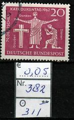 Bund Katholikentag '62 Michel 382 Nr.311g, Postzegels en Munten, Verzenden, BRD, Gestempeld