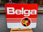 Belga oude reclame lichtbak plaat, Verzamelen, Merken en Reclamevoorwerpen, Gebruikt, ., Lichtbak of (neon) lamp, Ophalen of Verzenden