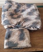 Panterprint dekbedovertrek 1persoons, Huis en Inrichting, Slaapkamer | Beddengoed, Eenpersoons, Bruin, Dekbedovertrek, Ophalen of Verzenden