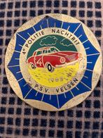 Politie embleem P.S.V. Velsen 4e nachtrit 1965, Ophalen of Verzenden, Gebruikt, Auto's