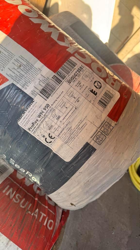 Rockwool Isolatie - Nieuw in verpakking!, Doe-het-zelf en Verbouw, Isolatie en Afdichting, Nieuw, Vloerisolatie, Steenwol, 8 tot 12 cm