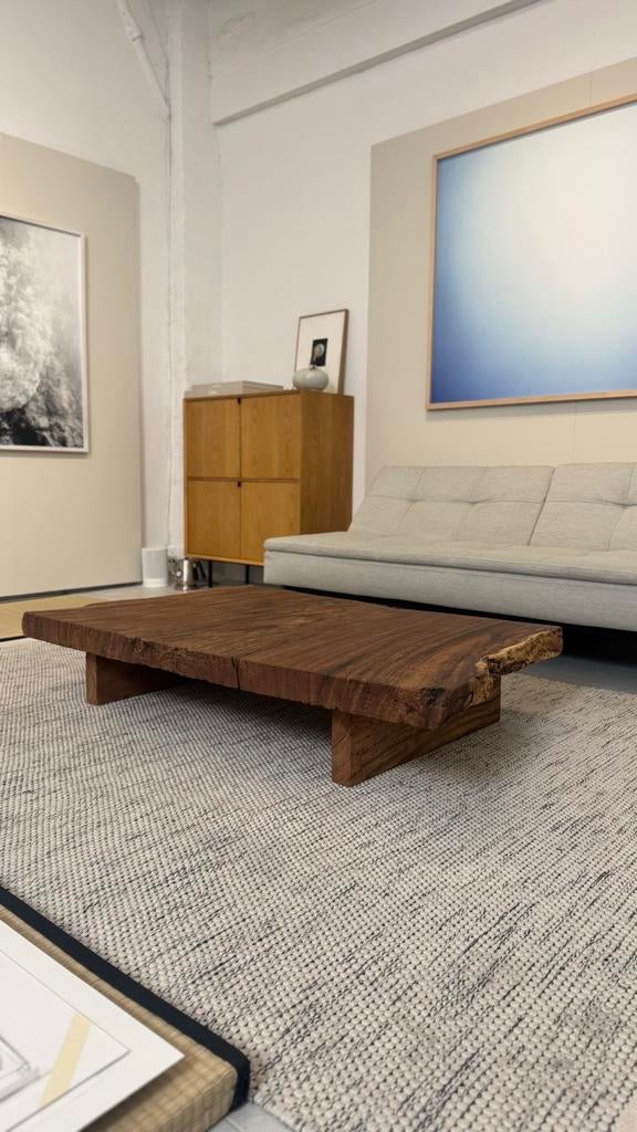 Massief houten tafel - Indonesisch hardhout, Ophalen, 200 cm of meer, 50 tot 100 cm, Zo goed als nieuw