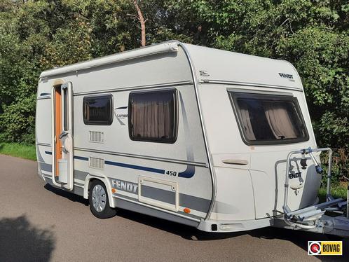 Fendt Saphir 450, Caravans en Kamperen, Caravans, tot en met 4, 1000 - 1250 kg, Treinzit, Fendt, Dwarsbed, Overige, 4 tot 5 meter