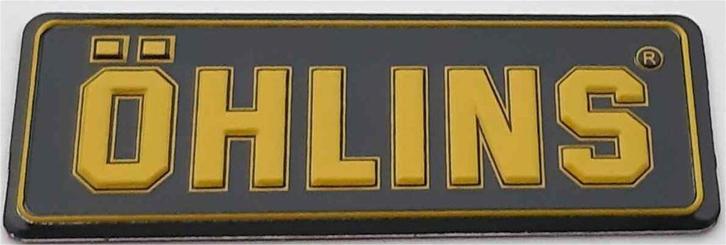 Ohlins aluminium plaatje #1, Motoren, Accessoires | Stickers, Ophalen of Verzenden