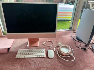 Roze Apple iMac met Toetsenbord & Muis beschikbaar voor biedingen