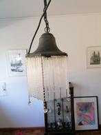 antieke hanglamp met glazen pegels, Antiek en Kunst, Ophalen