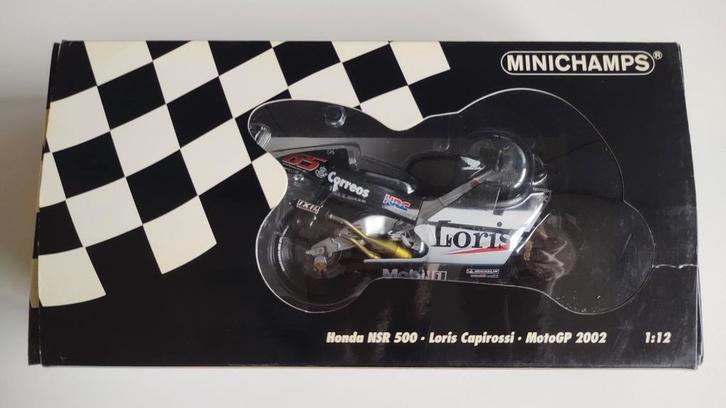 Minichamps Capirossi 2002 Honda NSR 500 1:12, Hobby en Vrije tijd, Modelbouw | Auto's en Voertuigen, Zo goed als nieuw, Overige typen