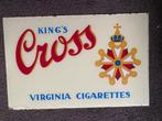 Glasplaat reclamebord King's Cross Virginia Cigarettes, Ophalen of Verzenden, Gebruikt, Reclamebord