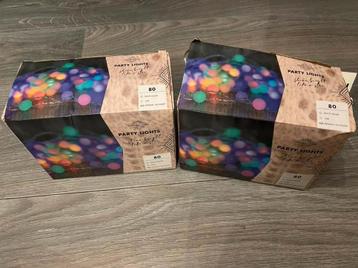 Nieuwe party lights binnen buiten lichtsnoer 2x 80 lampjes beschikbaar voor biedingen