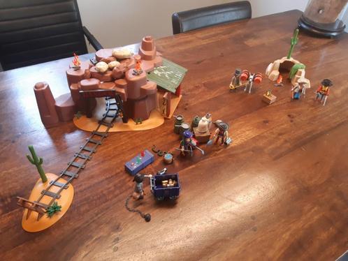 Playmobil Western goudmijn 5246 bandieten schuilplaats 5250, Kinderen en Baby's, Speelgoed | Playmobil, Gebruikt, Complete set