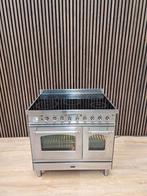 Prachtige Rvs Boretti Fornuis keramisch (Gratis bezorgen), 60 cm of meer, Keramisch, Ophalen of Verzenden, Zo goed als nieuw