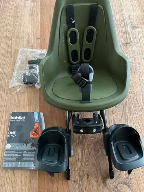 Bobike voorzitje one mini olive green, Fietsen en Brommers, Fietsaccessoires | Fietsstoeltjes, Nieuw, Voorzitje, Voetsteuntjes
