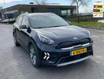 Kia Niro 1.6 GDi Hybrid DynamicPlusLine Aut, Stoelverw, Cam,, Blauw, Leder en Stof, 23 km/l, Origineel Nederlands
