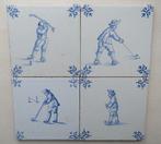 Antieke tegels, Golfspelen, WESTRAVEN UTRECHT, Antiek en Kunst, Antiek | Wandborden en Tegels, Ophalen of Verzenden