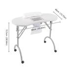 Manicure nageltafel met afzuiging opvouwbare op wilen, Ophalen, Nieuw, Handen en Nagels