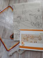 Nr.4..op stof voor bedrukt wandkleed. Zonder garen, Hobby en Vrije tijd, Borduren en Borduurmachines, Ophalen of Verzenden, Nieuw