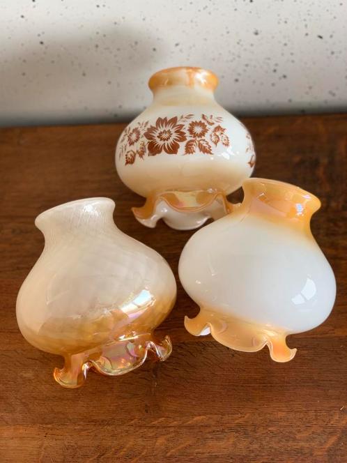 Vintage Franse lamp kapjes van glas, Antiek en Kunst, Antiek | Lampen, Ophalen of Verzenden