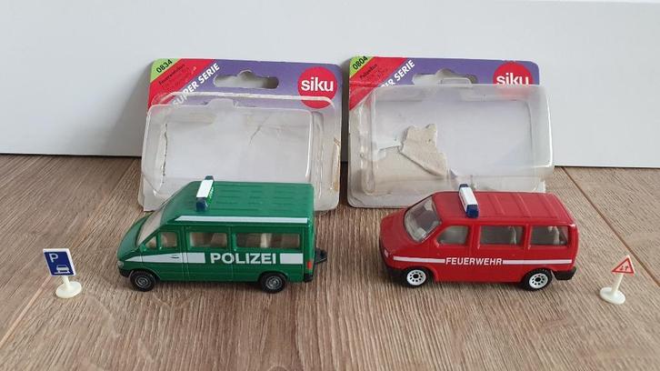 Siku 0804 + Siku 0834, Hobby en Vrije tijd, Modelauto's | 1:43, Zo goed als nieuw, Bus of Vrachtwagen, SIKU, Ophalen of Verzenden