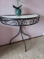 Smeedijzeren Tafeltje - Hal/Badkamer, Ophalen, Zo goed als nieuw, Metaal of Aluminium, Landelijk