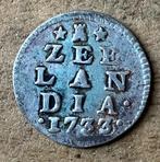 Dubbele Wapenstuiver Zeeland 1733 (1), Postzegels en Munten, Munten | Nederland, Ophalen, Vóór koninkrijk, Zilver, Overige waardes