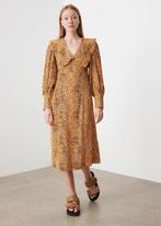 Ganni leopard print midi dress Nieuw, Kleding | Dames, Jurken, Maat 38/40 (M), Overige kleuren, Ganni, Nieuw