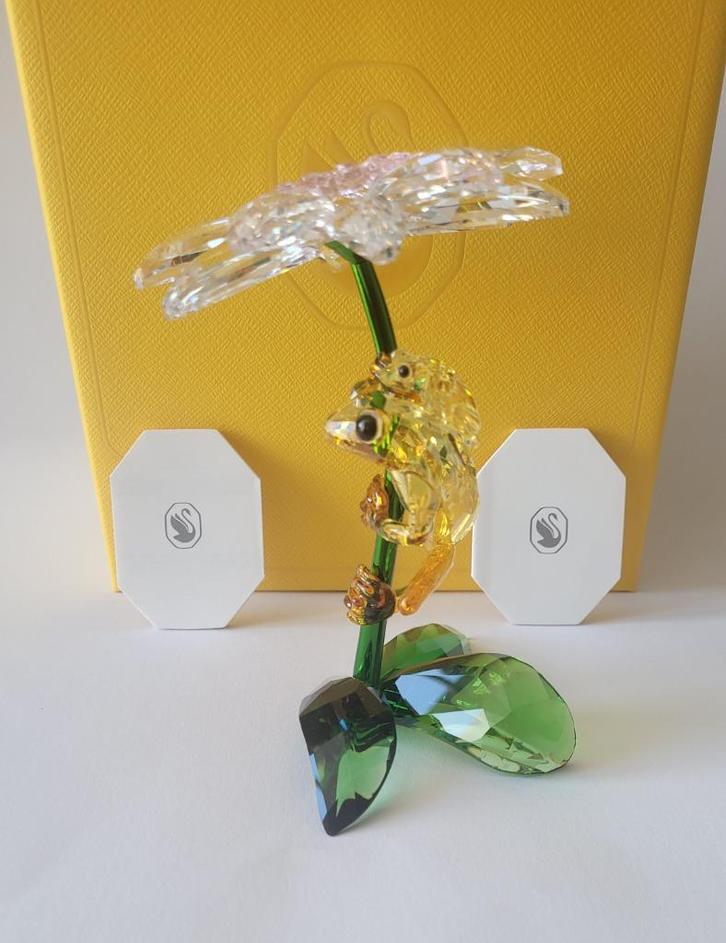 Swarovski Idyllia Kikkers en Bloem. Kristalijn Shop., Verzamelen, Swarovski, Nieuw, Figuurtje, Ophalen of Verzenden