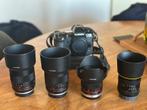 Panasonic Lumix G9 + 4 manuele lenzen + accessoires | Comple, Audio, Tv en Foto, Fotocamera's Digitaal, Gebruikt, 80 Megapixel