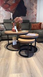 Showmodel Borneo 3 set, Huis en Inrichting, Tafels | Salontafels, Ophalen, Rond, 200 cm of meer, Zo goed als nieuw
