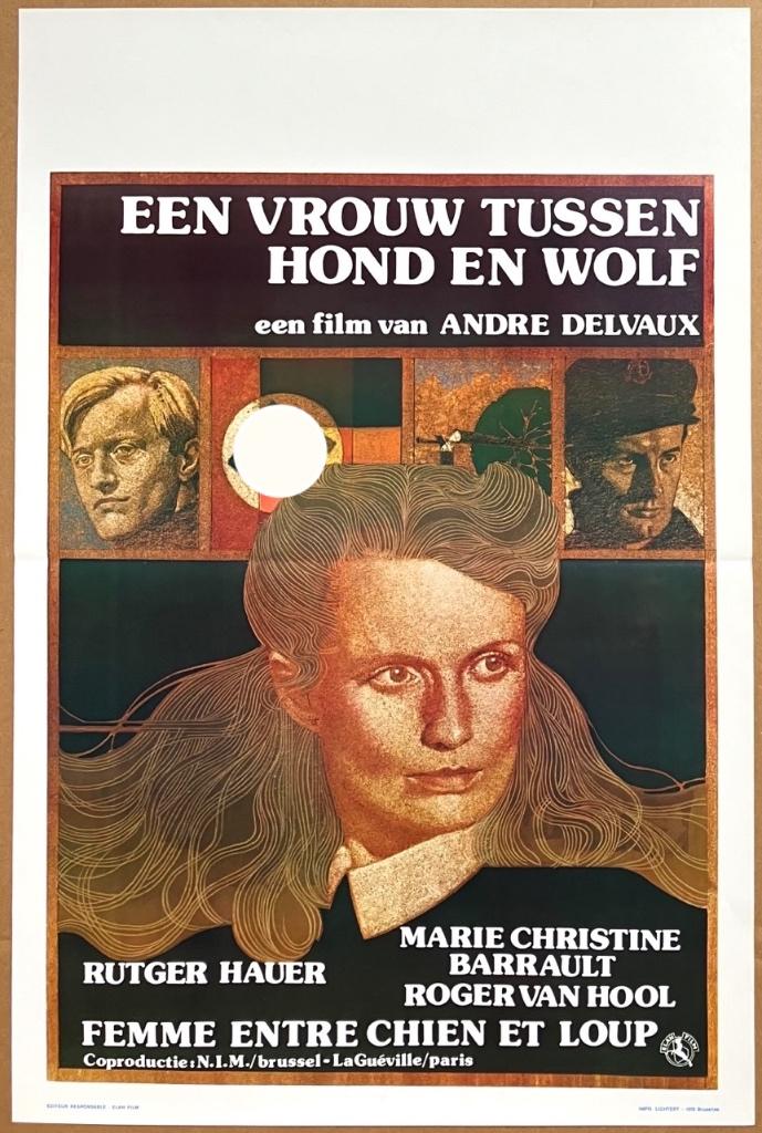 Vrouw tussen Hond en Wolf (1979) - Rutger Hauer - Filmposter, Verzamelen, Posters, Verzenden, A1 t/m A3, Film en Tv, Rechthoekig Staand