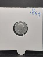10 cent 1849 koning Willem III, Koning Willem III, Zilver, Ophalen of Verzenden, 10 cent