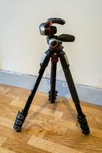 Manfrotto MT190XPRO4 statief + MHXPRO-3W kop, Driepoot, Ophalen of Verzenden, 150 tot 175 cm, Met balhoofd