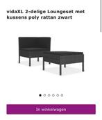 Vidaxl loungeset rotan, Ophalen, Gebruikt, Kunststof