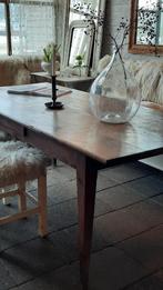 Kersenhouten boerentafel (nuzzelspul), Ophalen, Gebruikt, Rechthoekig, 50 tot 100 cm