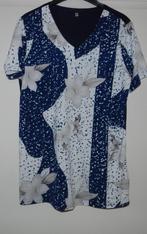 Nieuwe blauw/witte blousetop, maat M., Verzenden, Nieuw, Maat 38/40 (M), Blauw