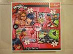 Miraculous Ladybug Puzzel 4-in-1, Ophalen of Verzenden, Meer dan 50 stukjes, Zo goed als nieuw