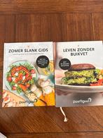 Twee kookboeken: Zomer Slank Gids & Leven Zonder Buikvet, Voorgerechten en Soepen, Ophalen of Verzenden, Zo goed als nieuw, Gezond koken