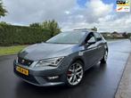 Seat Leon 1.8 TSI FR NAP/CLIMA/LEER/APK, Gebruikt, Zwart, Leon, Leder en Stof